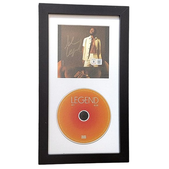 John Legend Signed Legend Framed CD Insert Display Beckett Cert Autograph Album - Picture 1 of 4